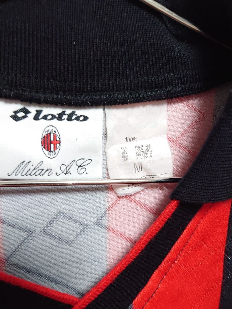 Lotto　ACミラン　1994〜95 CL仕様　パッチ付き