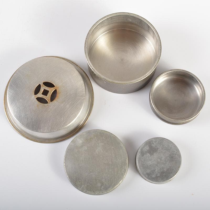 錫製　間村自造　四君子文　茶壷　茶こぼし　合計約985g　3点　D　R6368