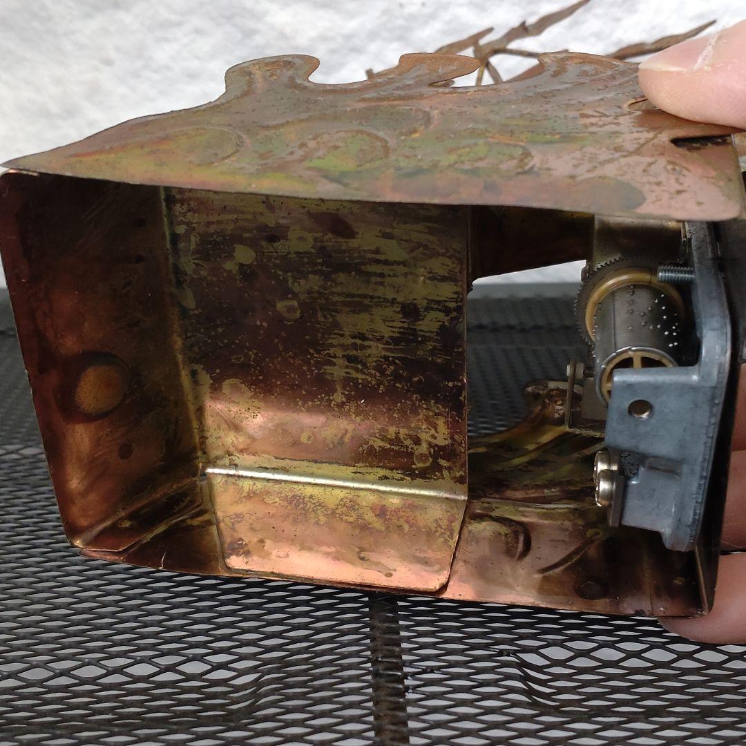 【アンティーク 帆船ブリキ】オルゴール 可動細工 動作確認済