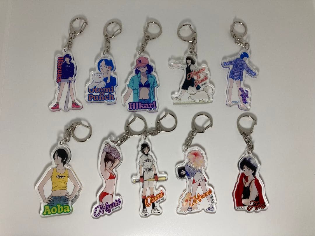 あだち充展　ヒロインアクリルチャーム　コレクション　全10種コンプリートセット