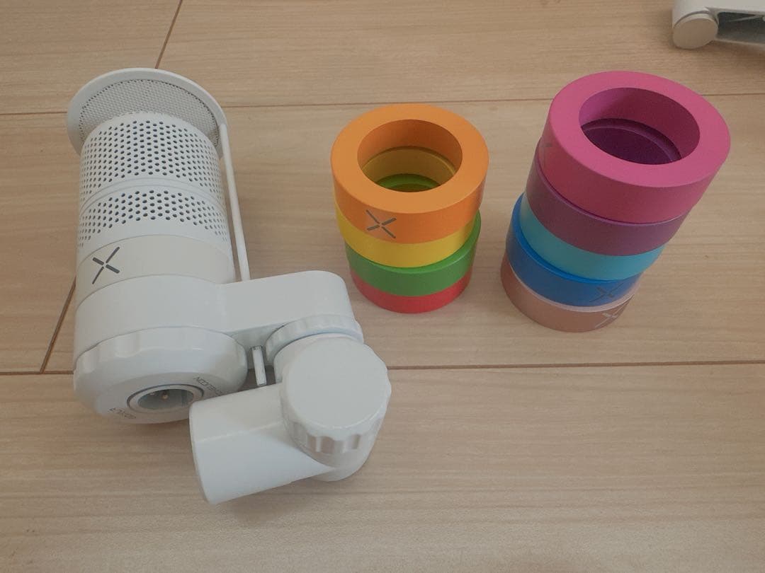 【まとめ売り】白マイク・オーディオミキサー・マイクアーム・ケーブルセット