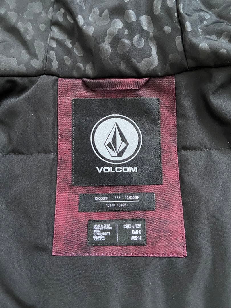 VOLCOM 子ども用スノーボードウェア 紫と茶色