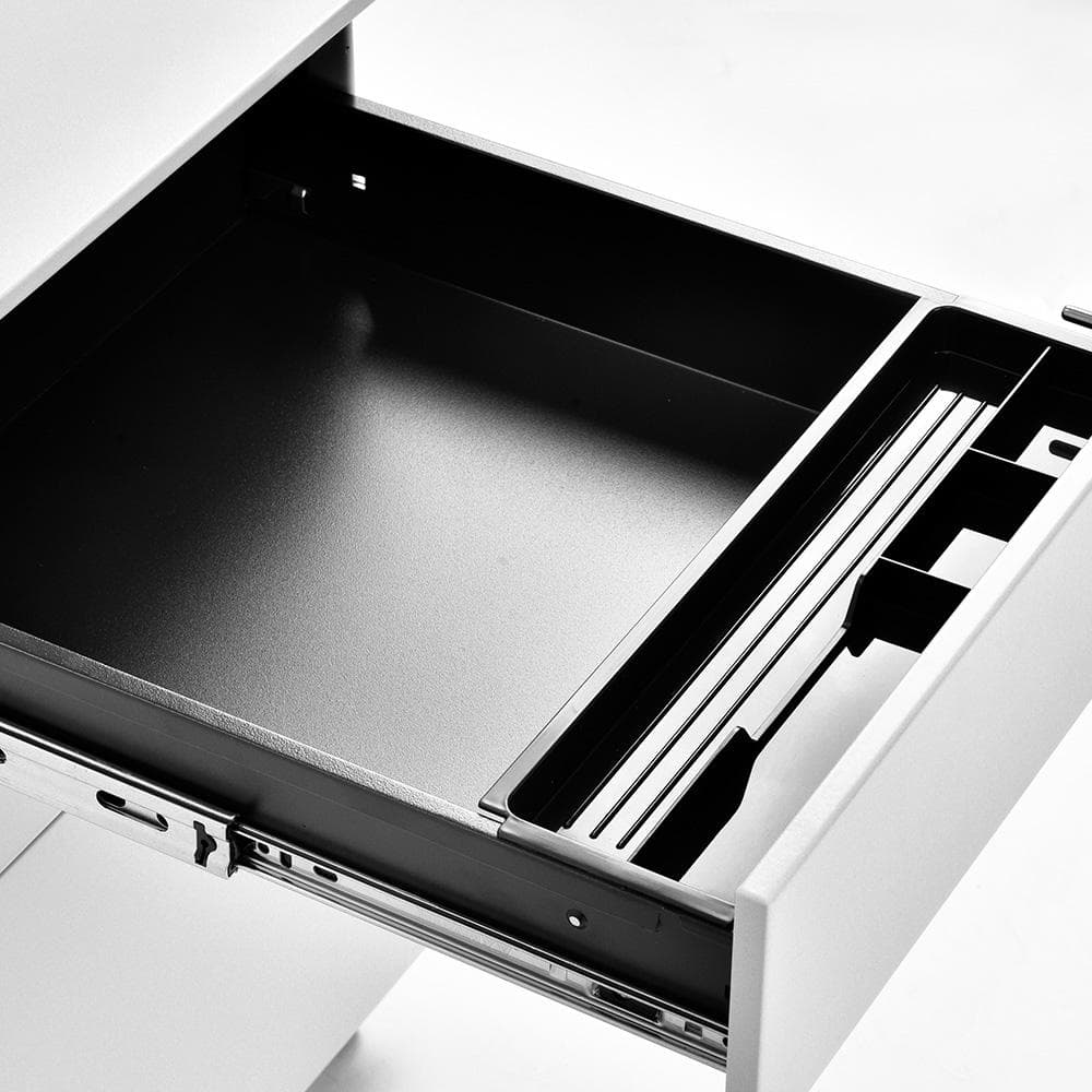 デスクワゴン 完成品 鍵付き キャスター付き オフィス収納キャビネット 鍵