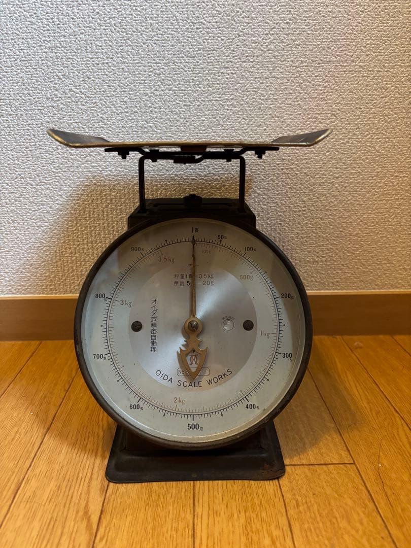 昭和レトロ オイダ式 はかり アナログスケール 3.5kg ヴィンテージ