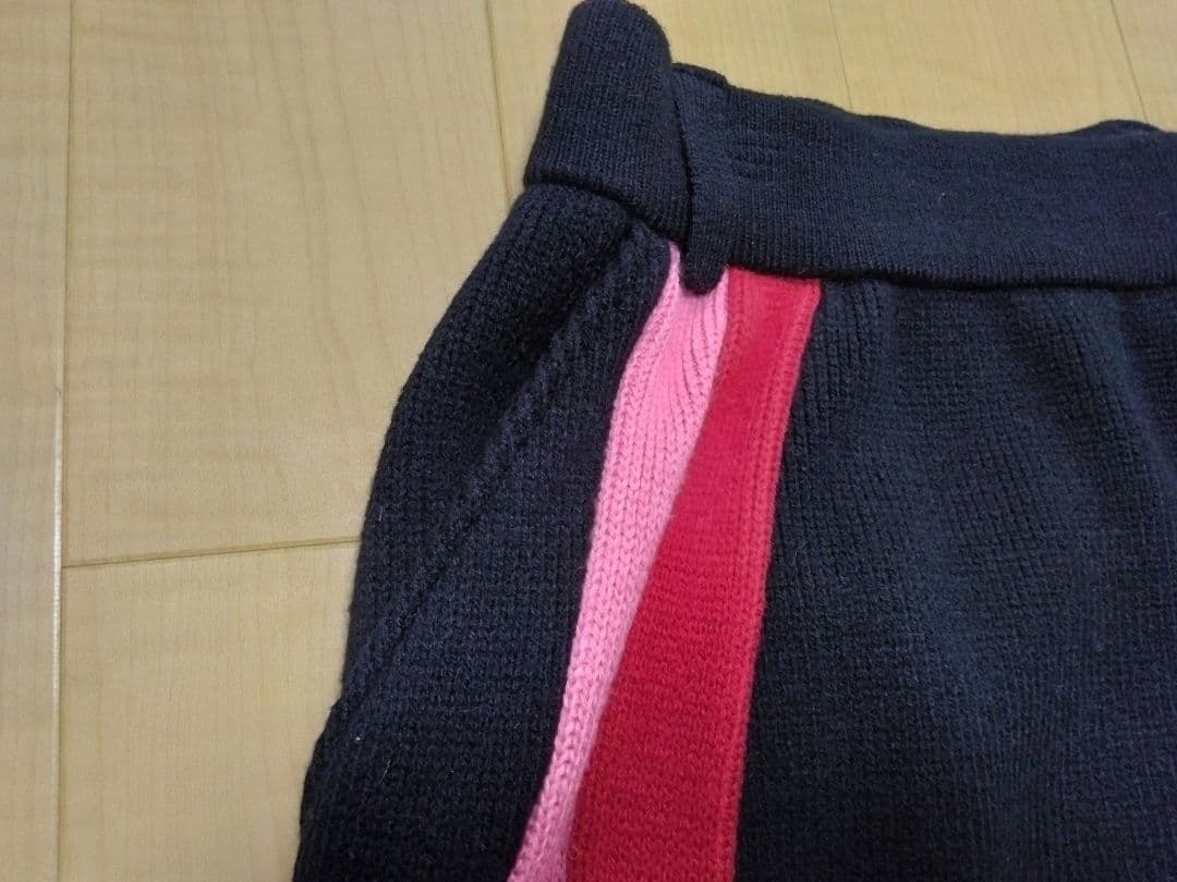 【美品】アルチビオ ピンクニットベスト36 ＆ネイビーニットスカート38 セット