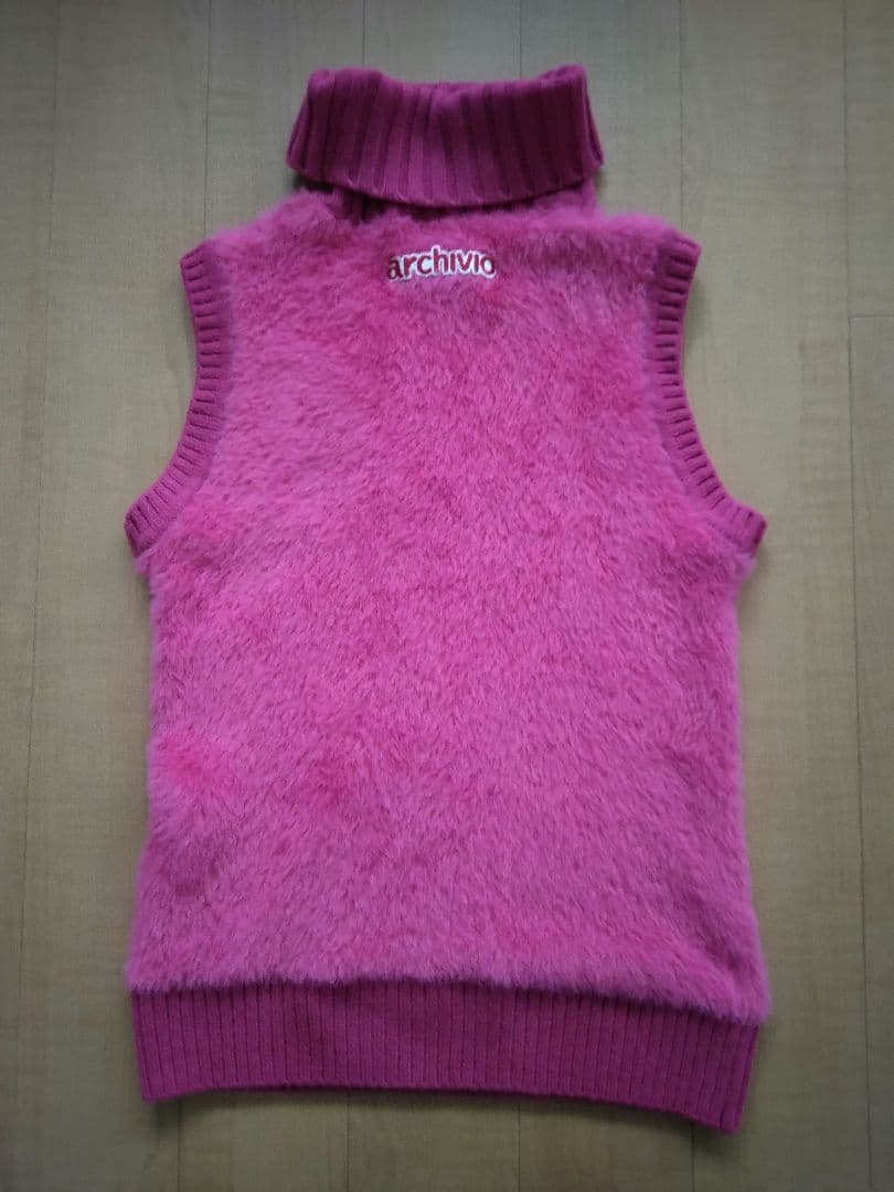 【美品】アルチビオ ピンクニットベスト36 ＆ネイビーニットスカート38 セット