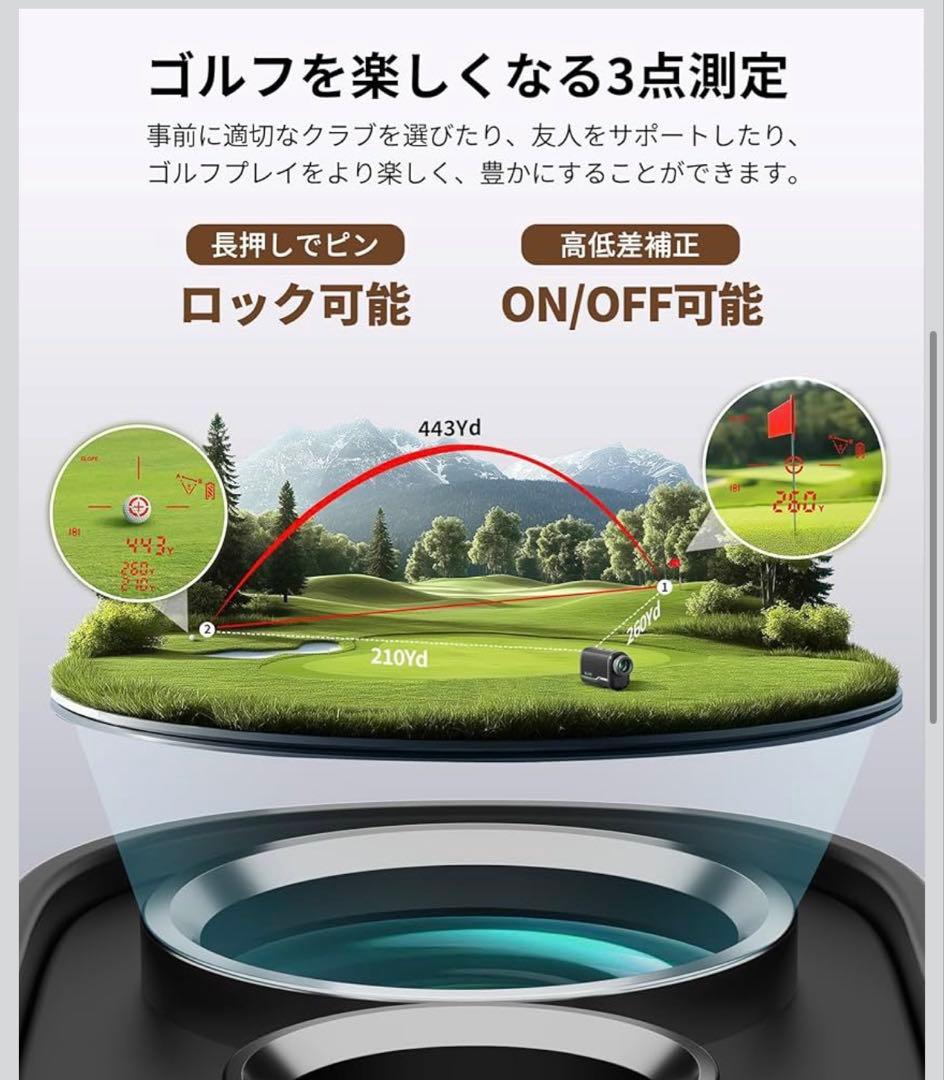 SILLAID ゴルフレーザー距離計 mini VM1/VM2 今平周吾プロ推薦