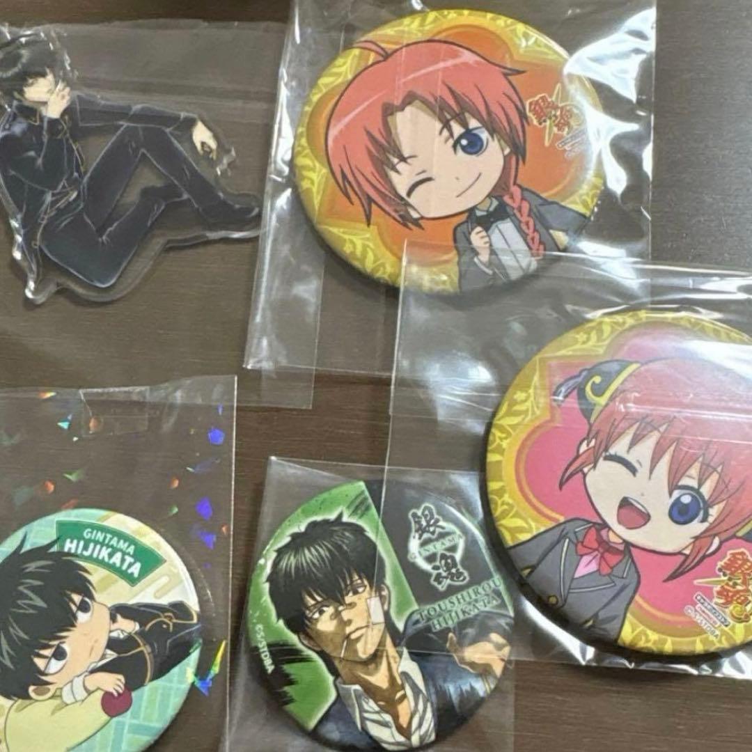 銀魂カード類、缶バッジセット