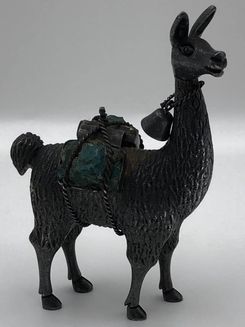 Vintage FOLK ART ペルー 銀細工　 Silver925　リャマ