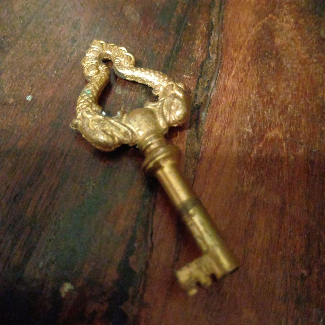 希少アメリカ製アンティーク キー4本セット☆馬ブラス鍵　真鍮