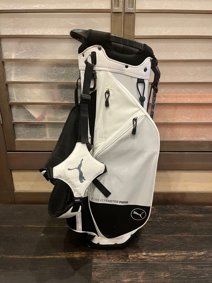PUMA DRIVEFASTER キャディバッグ ホワイト・ブラック