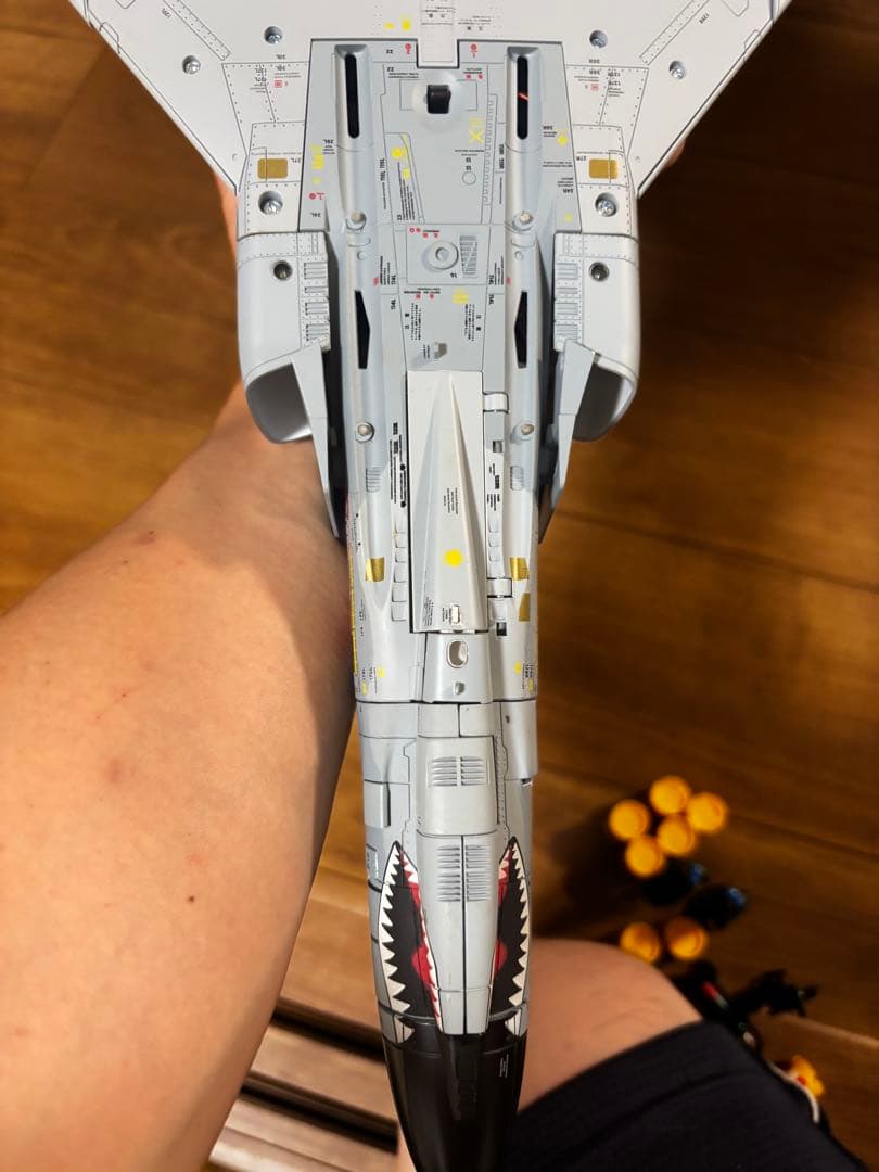 F-4EJ改をつくる(完成品) 一部破損あり・プラスチック製のクリアケース付き