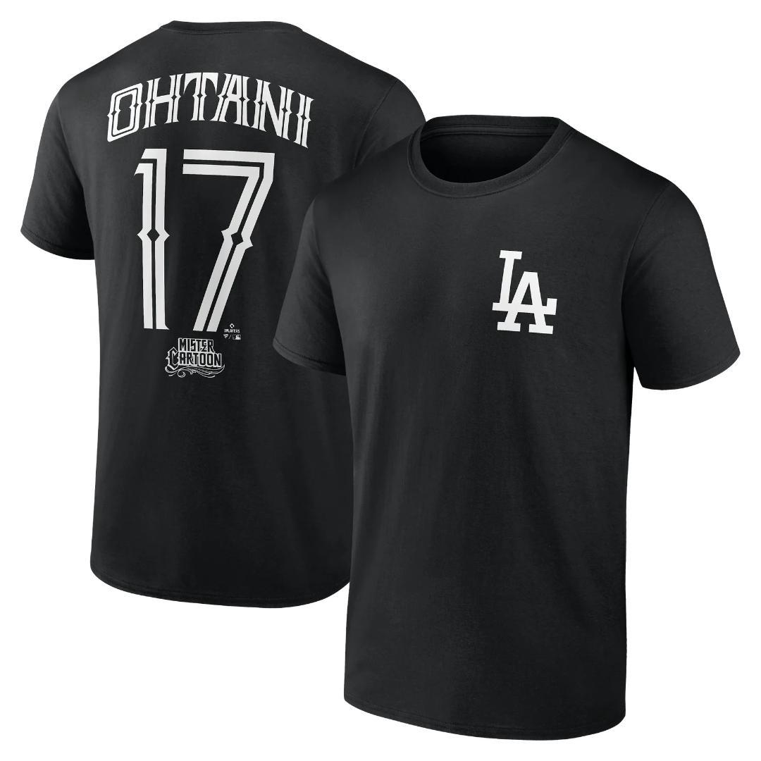 MR CARTOON DODGERS SHOHEI OHTANI TEE 黒