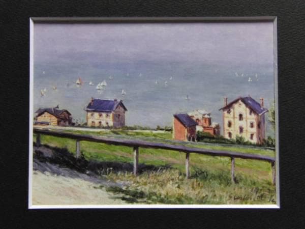 ギュスターヴ・カイユボット、「トゥルーヴィルのレガッタ」、希少な画集より