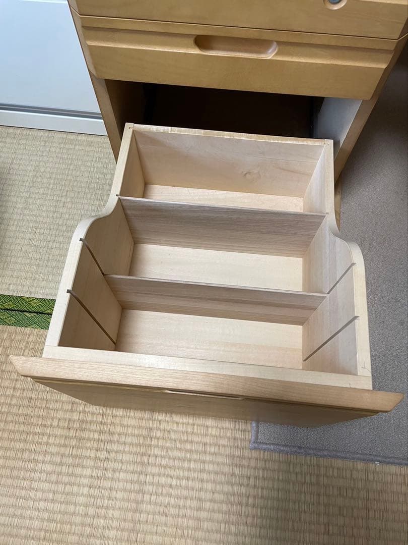 sara  ❸カリモク ボナシェルタ ワゴン（学習机）