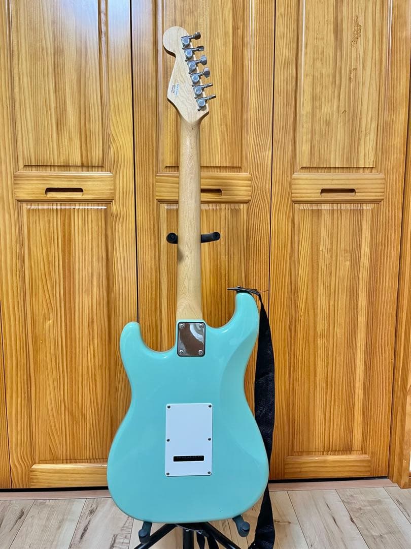 BUSKER’S BST-STD エレキギター サーフグリーン ソフトケース付