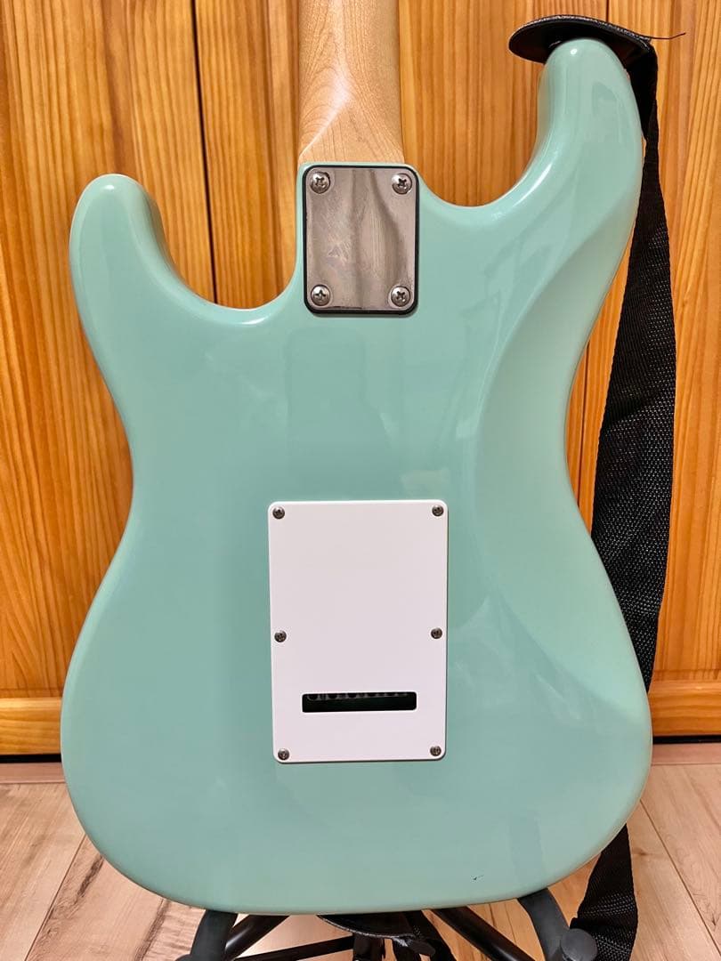 BUSKER’S BST-STD エレキギター サーフグリーン ソフトケース付