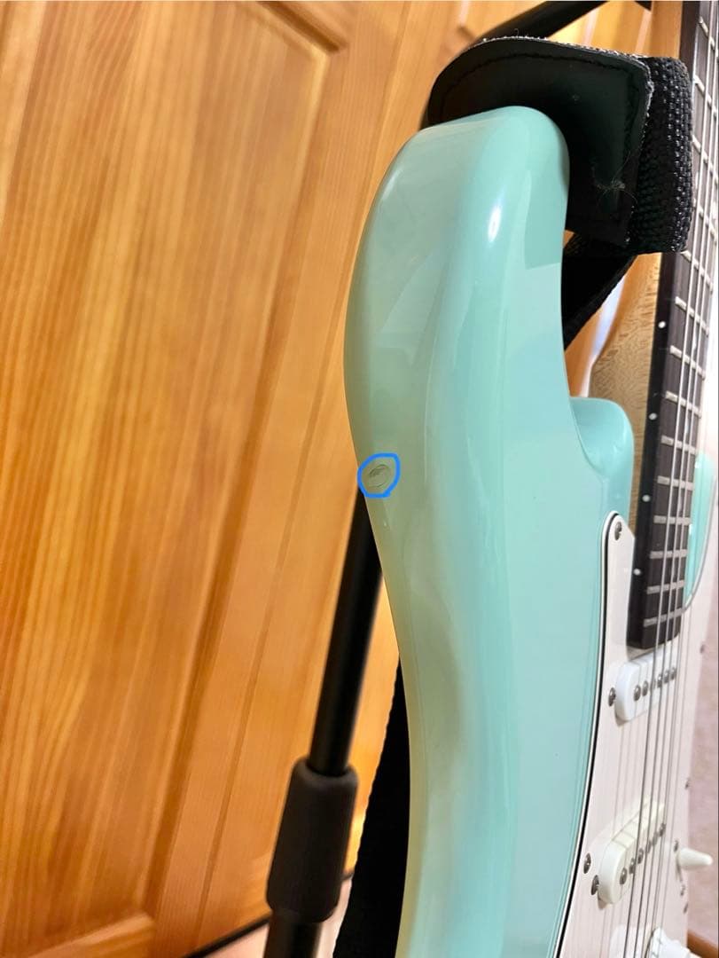 BUSKER’S BST-STD エレキギター サーフグリーン ソフトケース付