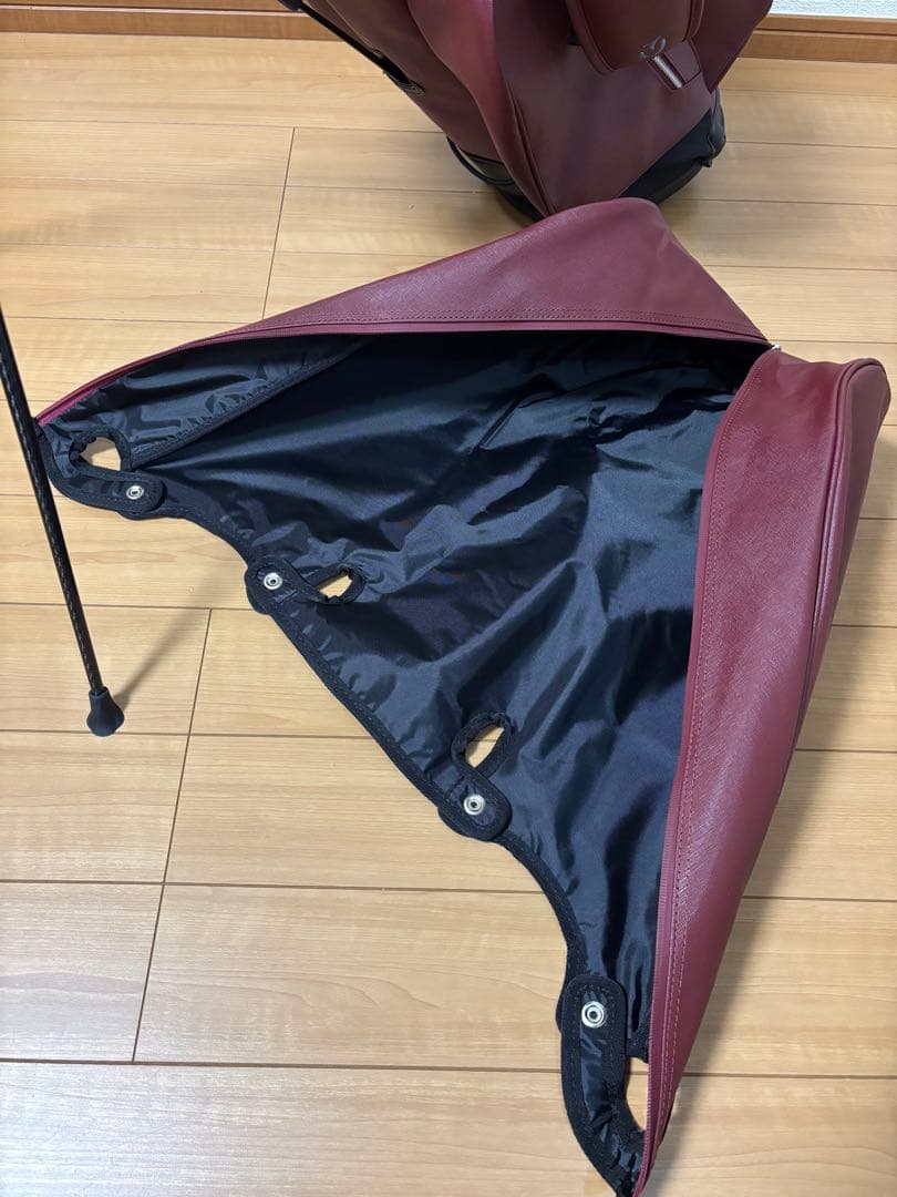 VESSEL キャディバッグ VLS Lux マローン(エビ茶)色　超美品