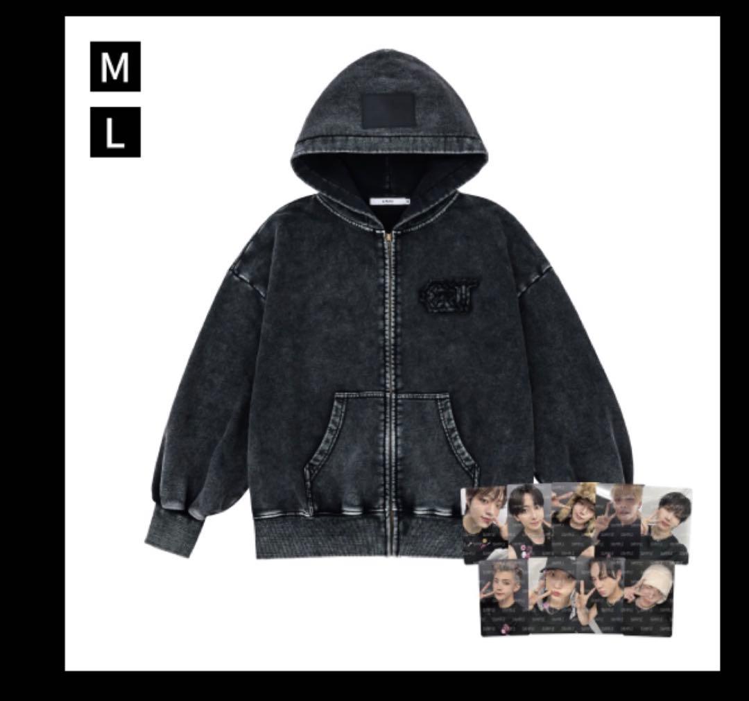 Lサイズ　&TEAM ATB ZIPUP HOODIE ジップアップ パーカー