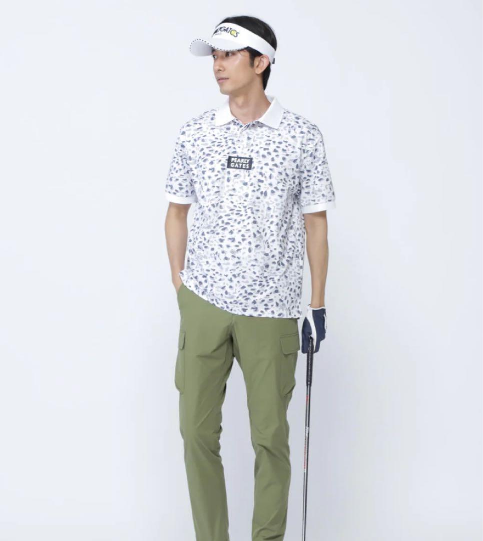 PEARLY GATES 格子ジャージ半袖ポロシャツ　豹柄　春夏新作　新品未使用