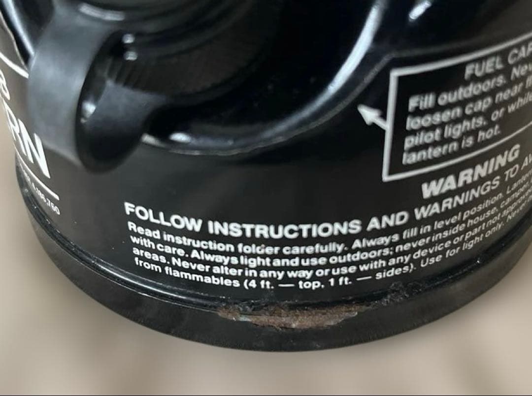 コールマン ピークワン 222B 90年製 ランタン 取説 収納袋 グローブ保護