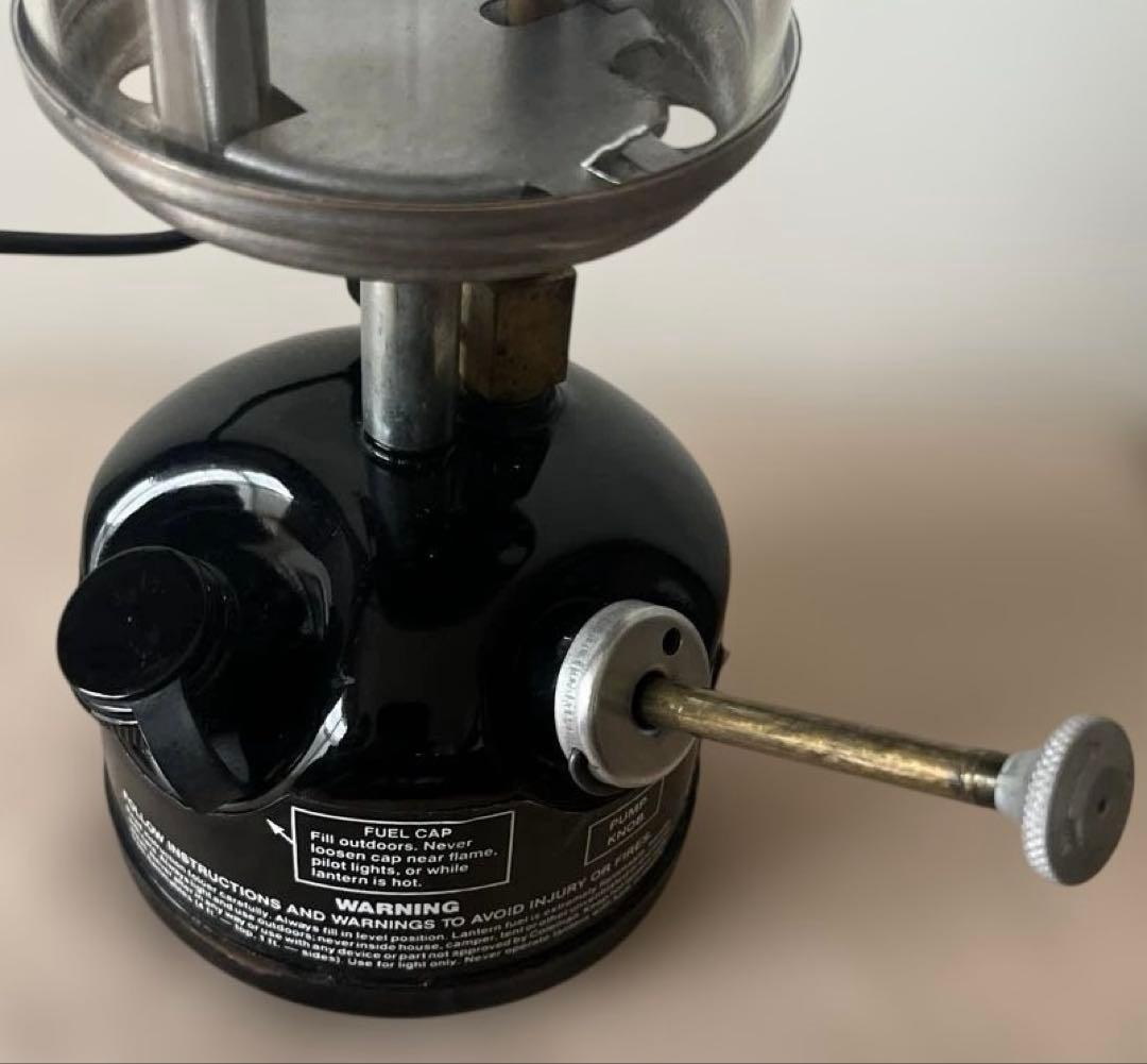 コールマン ピークワン 222B 90年製 ランタン 取説 収納袋 グローブ保護