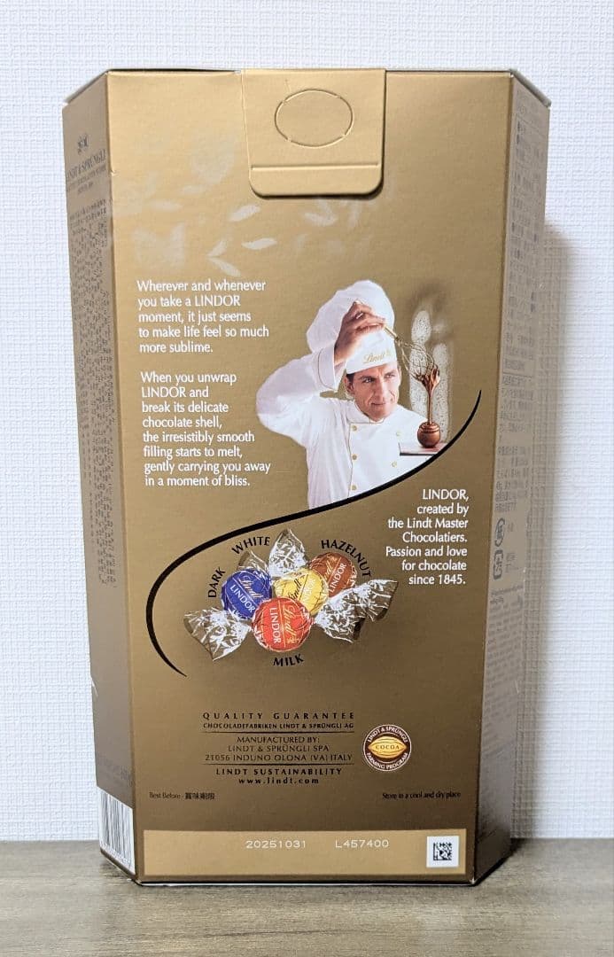 リンツリンドール　ゴールドアソート　600g 4箱