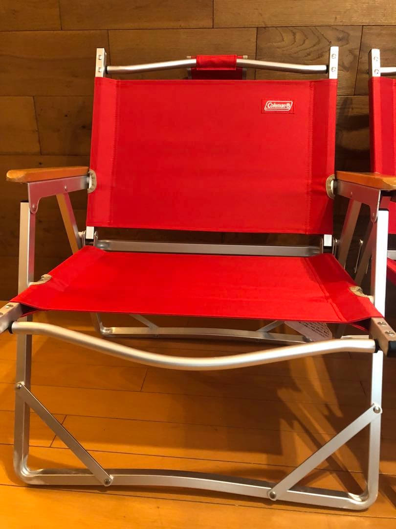 Coleman アウトドアチェア 赤 2脚セット