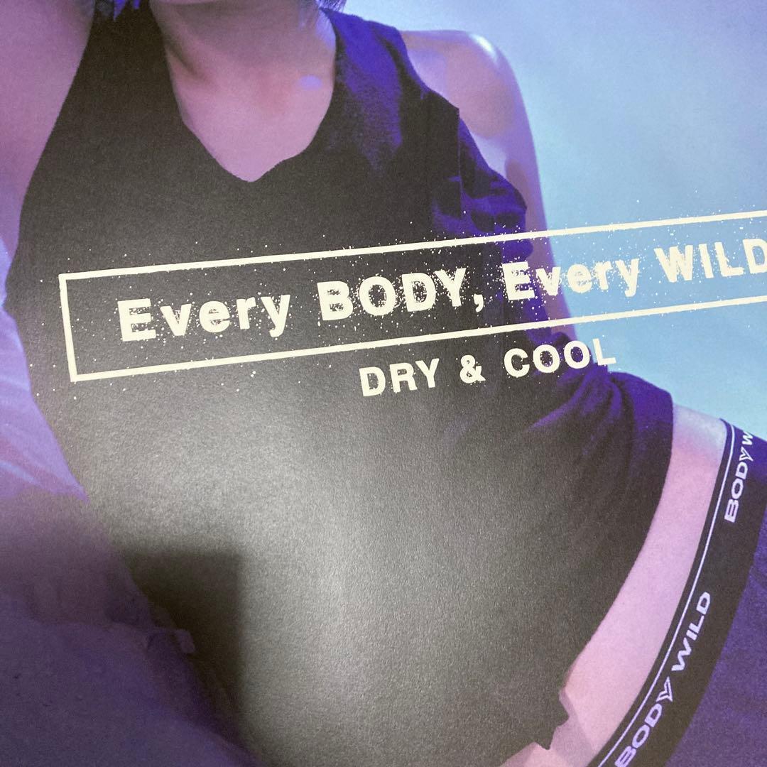 井川遥　BODY WILD FIT BOXER ポスター　美品　グンゼ　青　２