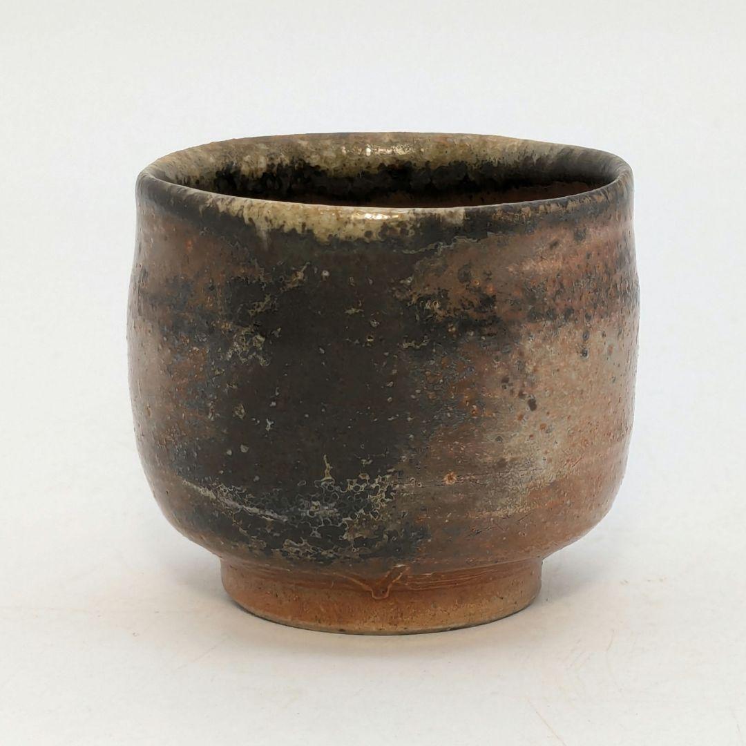 岡山県重要無形文化財 山本出 備前焼 金彩酒呑 共箱共布栞 ぐい呑み 酒器 食器