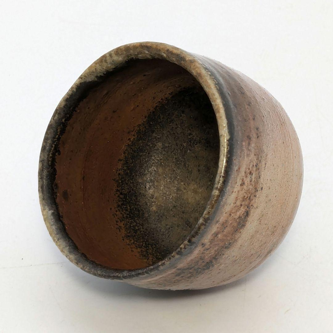 岡山県重要無形文化財 山本出 備前焼 金彩酒呑 共箱共布栞 ぐい呑み 酒器 食器