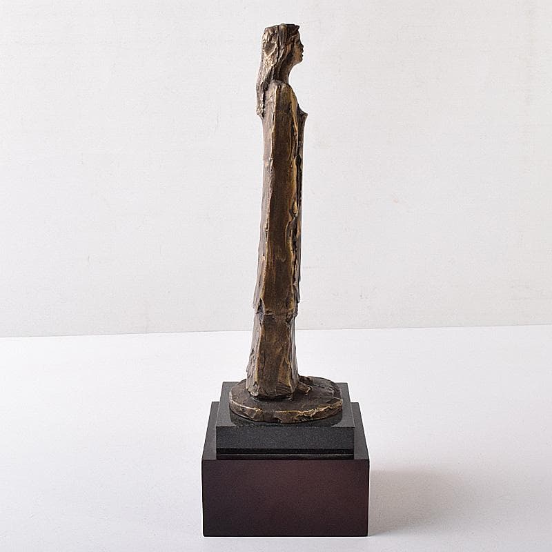 彫刻家　山本眞輔作　ブロンズ　「装い」　重さ約1.2㎏　C　R8108