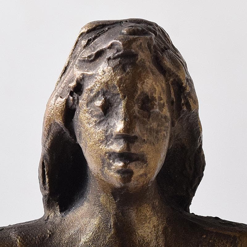 彫刻家　山本眞輔作　ブロンズ　「装い」　重さ約1.2㎏　C　R8108