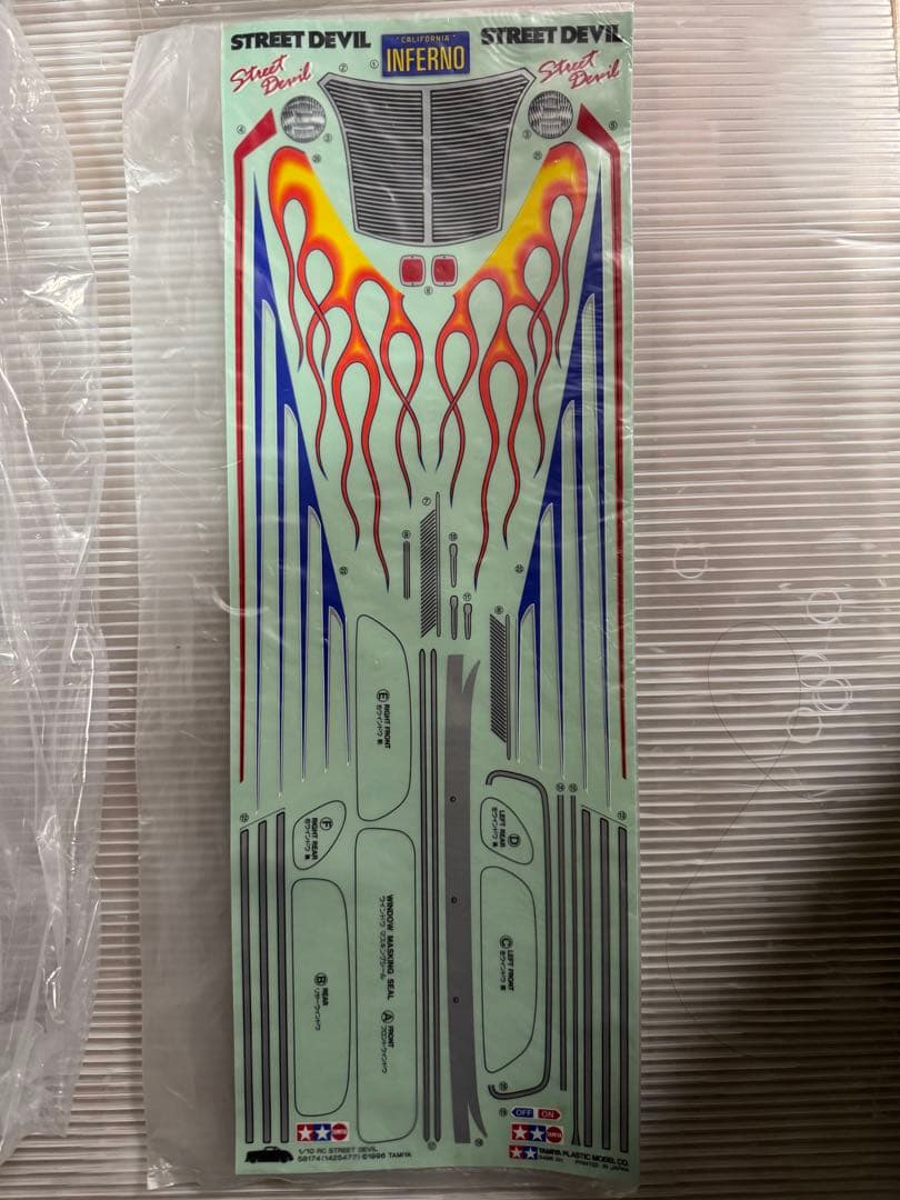 タミヤ 1/10 ストリートデビル　ボディ　デカール