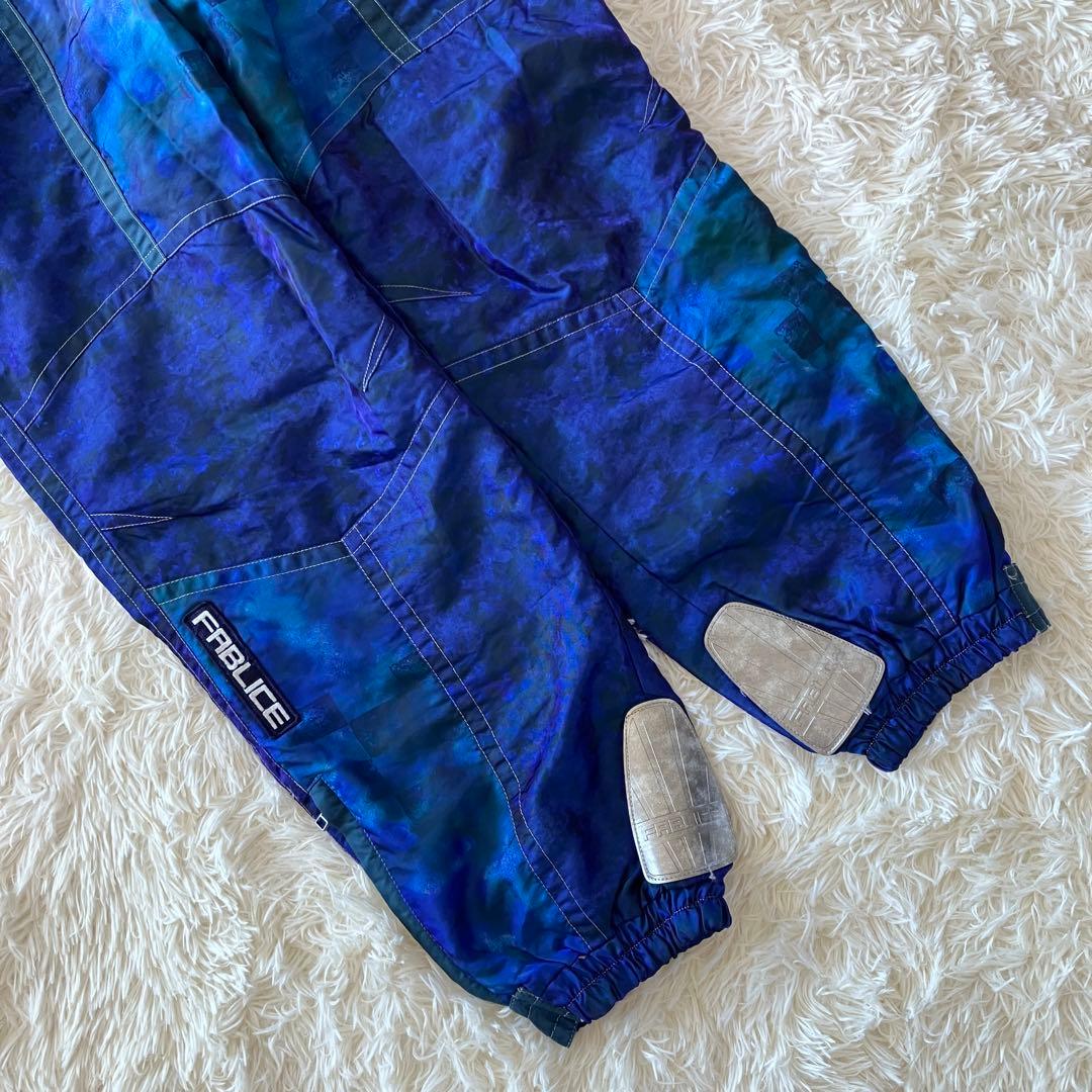 F5✨希少FABLICE✨大きめレトロ スキーウェア 上下セット メンズ4L