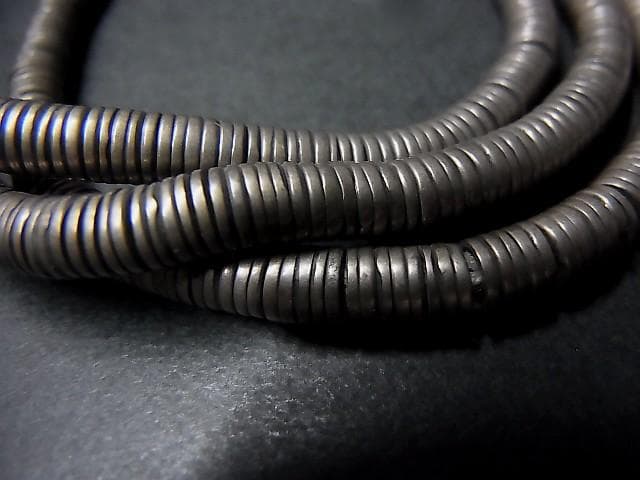 ★D1012★磨耗　OLD　ビルマ・チン族　真鍮　ネックレス　環ビーズパーツ