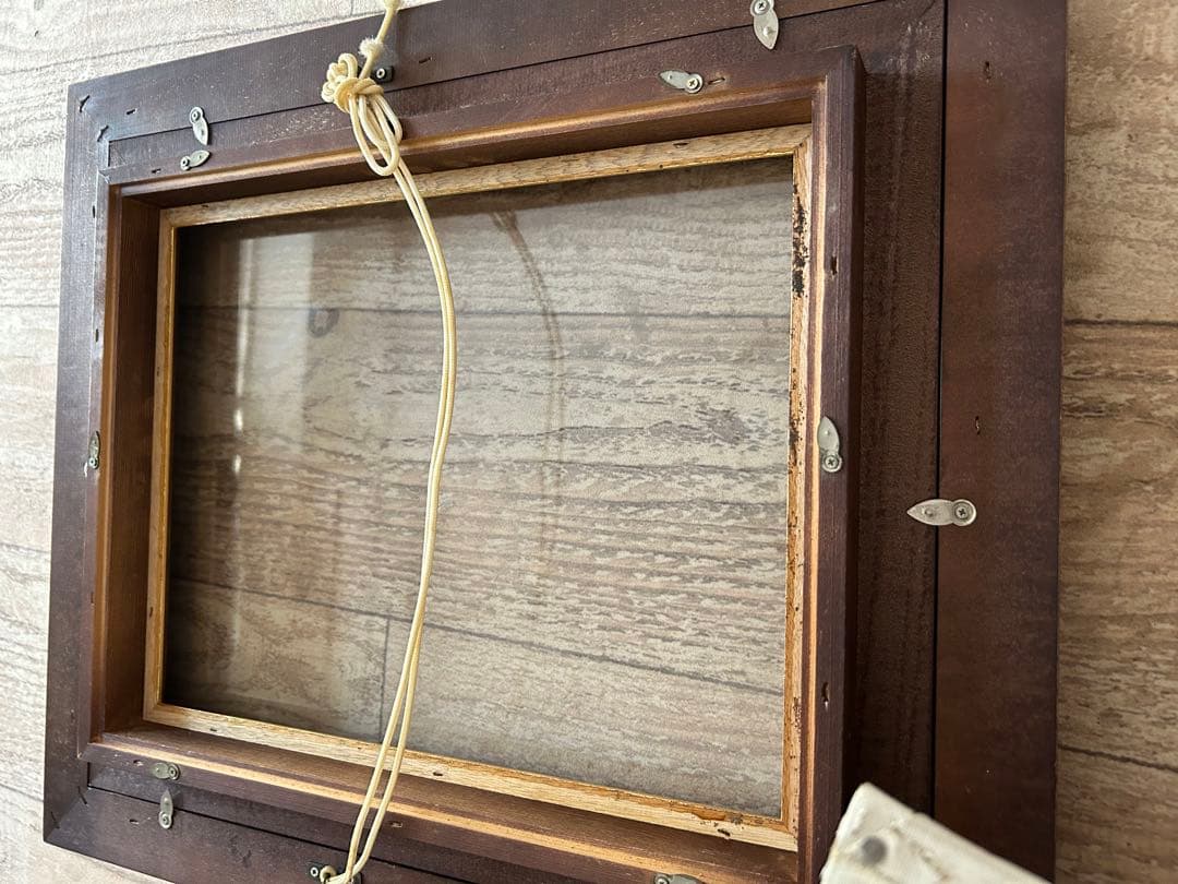 FARRE 油彩画 女性と陶器 木製フレーム