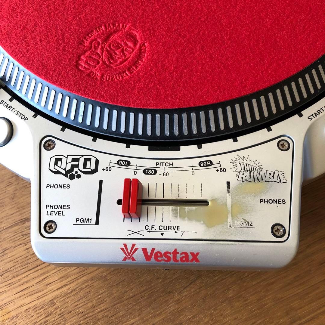 Vestax QFO ターンテーブル レッドノブカスタム 中古