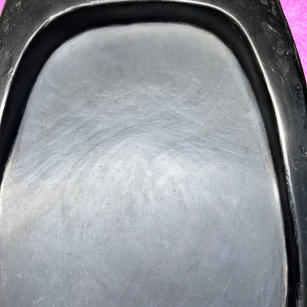 ⭕️雨畑硯　現代の名工　雨宮峯硯　20cm超え　大型自然硯