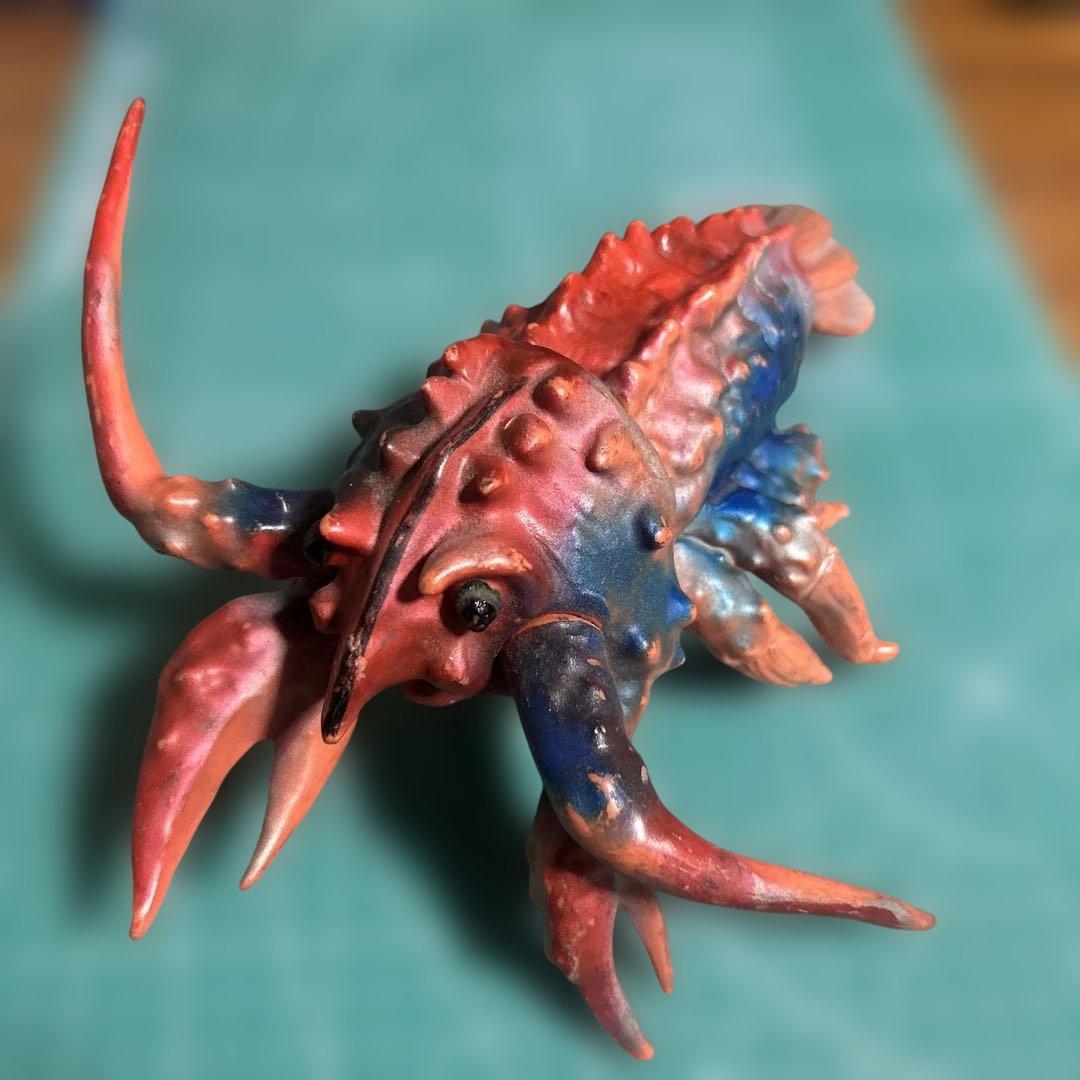 特撮フィギュア ￼エビラ、ゴジラ南海の大決闘マルサンスタンダードサイズ1期型￼