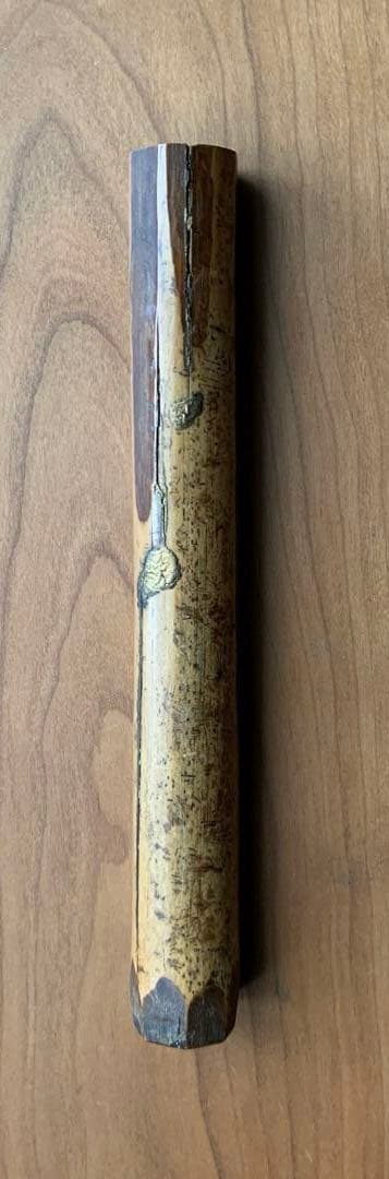 希少　江戸千家　川上不白　花押入　茶杓入れ　残欠　年代物　時代物