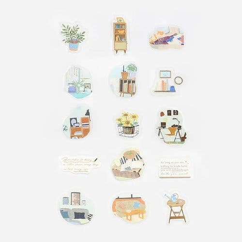 85 箔押し ライフスタイル ★BGM フレークシール