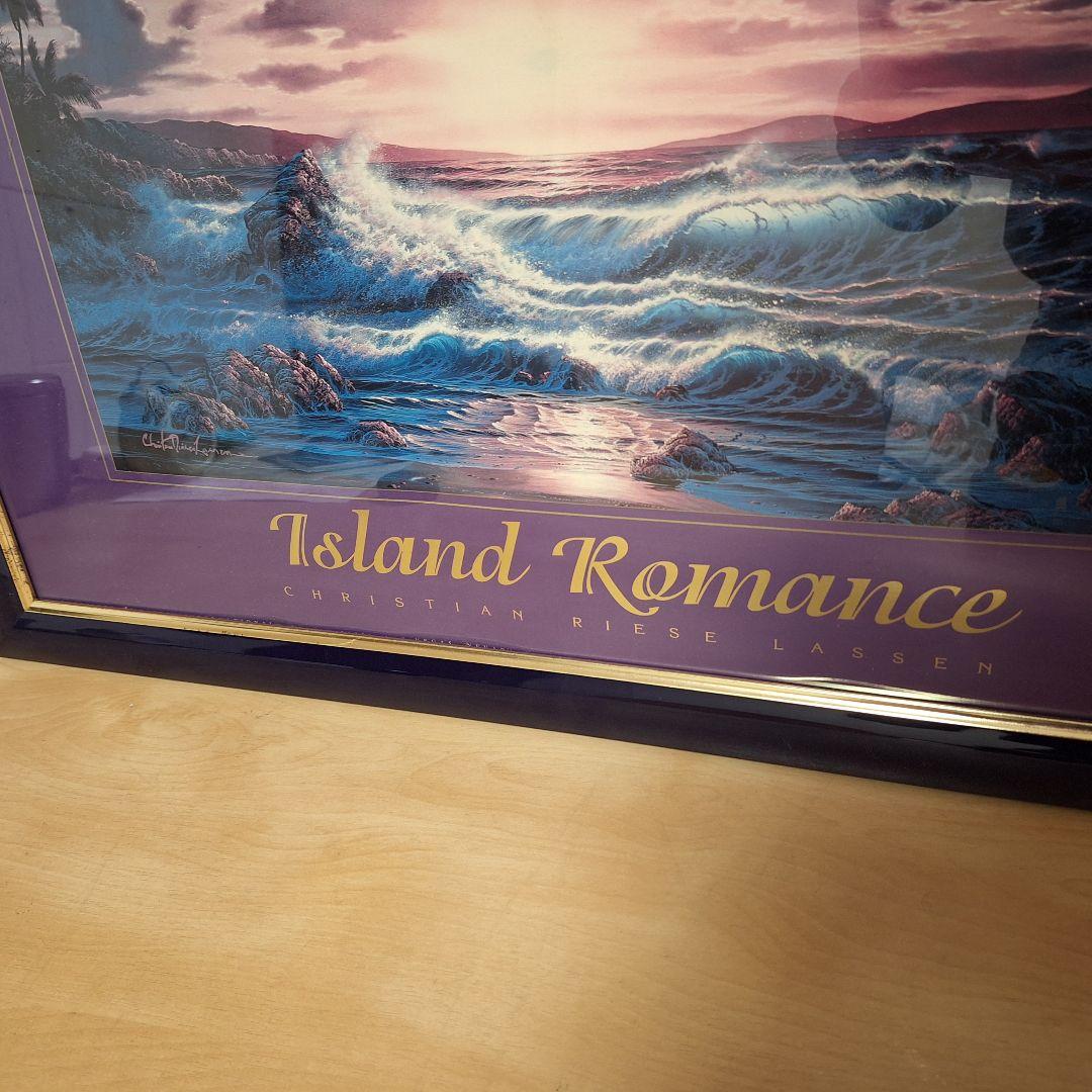 ラッセン　アイランドロマンス　 ROMANCE ポスター　額入り