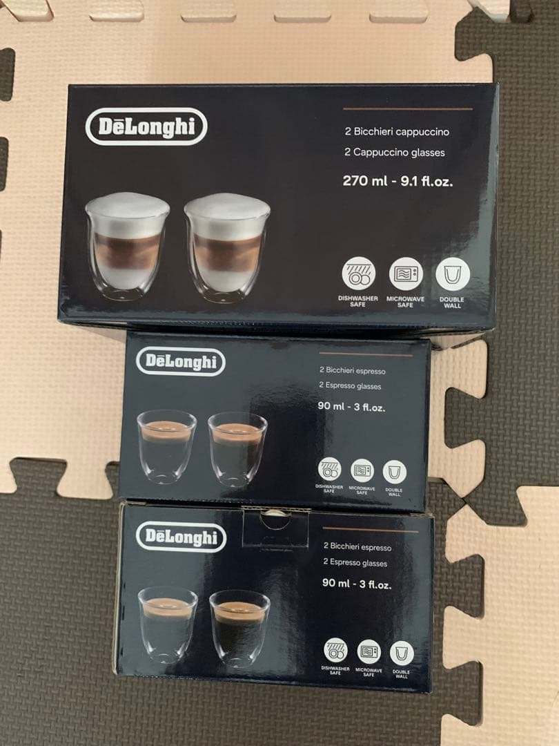 新品未開封　デロンギ コーヒー 3種 6袋 エスプレッソグラス