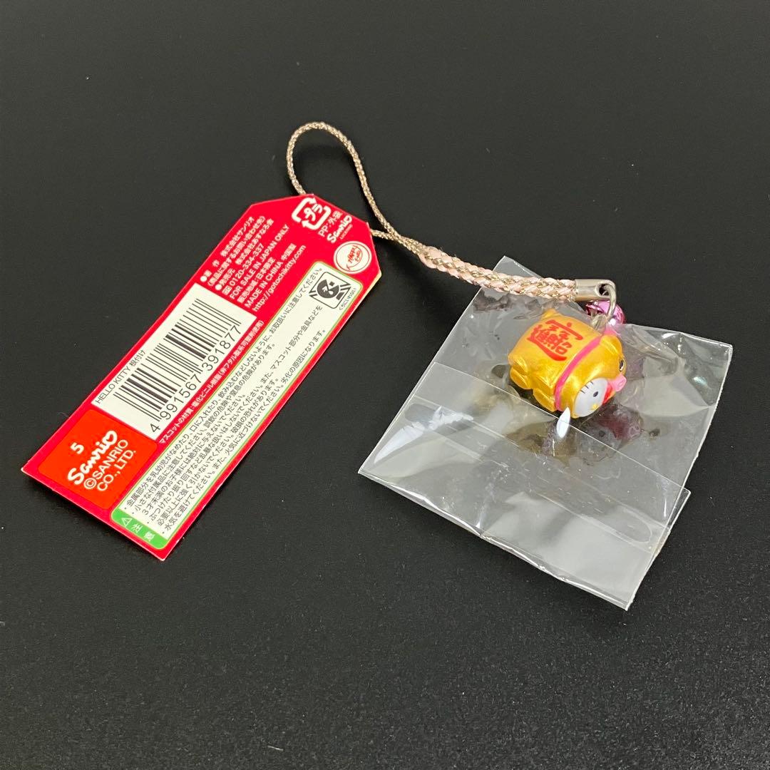 ご当地キティ ストラップ 開運招福 横浜限定 金豚 ゴールド 中華街 サンリオ