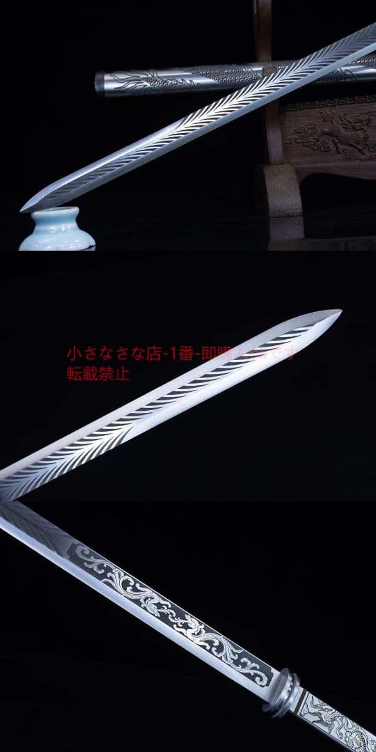 ドラゴンリングヘッド-高性能ステンレス鋼 古兵器 武具 刀装具 日本刀  居合刀