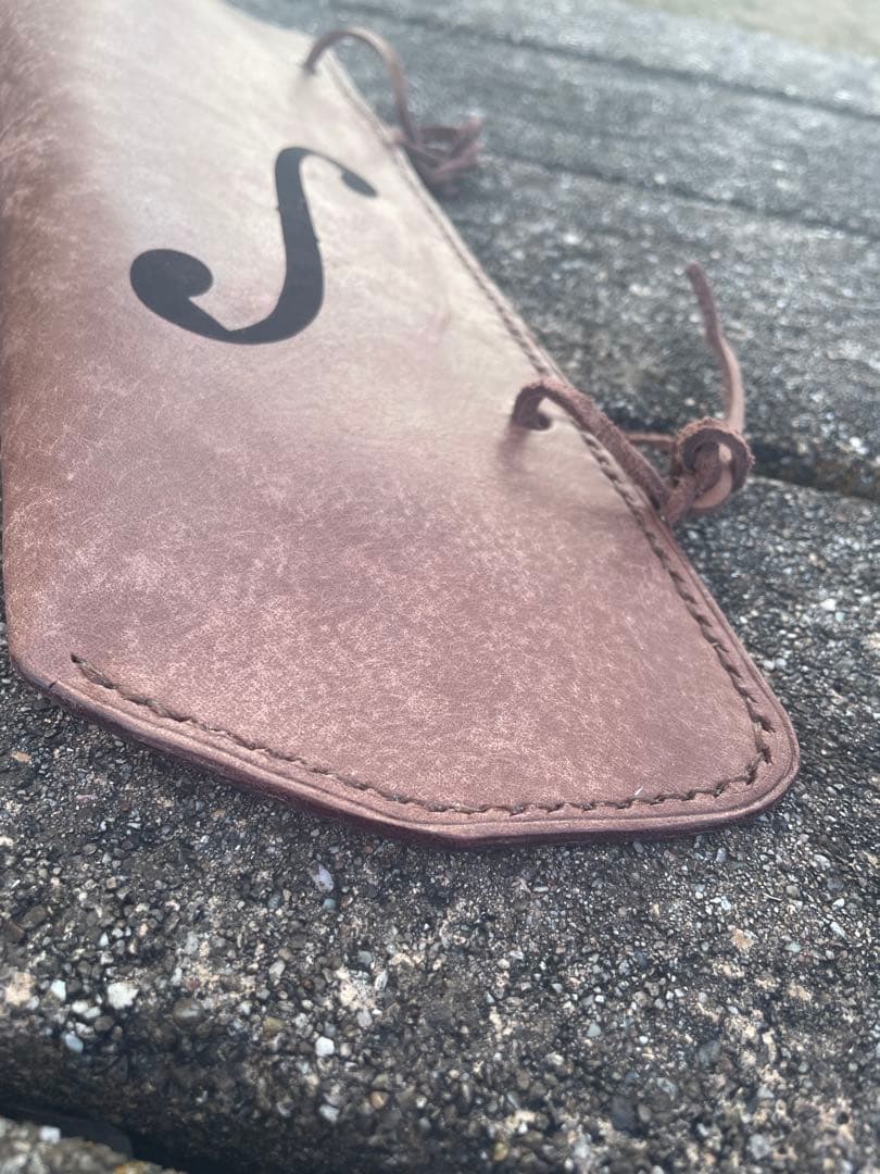 コントラバス　ウッドベース弓ホルスター【MAYA T.MORO】　F字孔彫刻