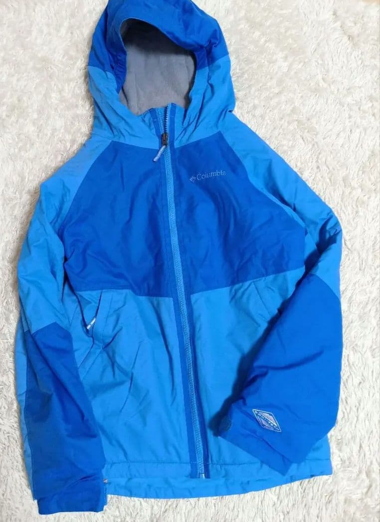 Columbia　美品　ブルー　ブラック　キッズ　Мサイズ　スキーウェア