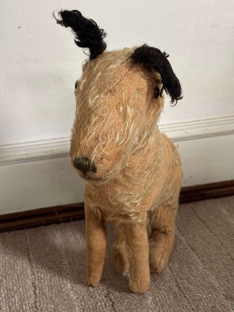 蚤の市　ビンテージ　犬のぬいぐるみ　アンティーク